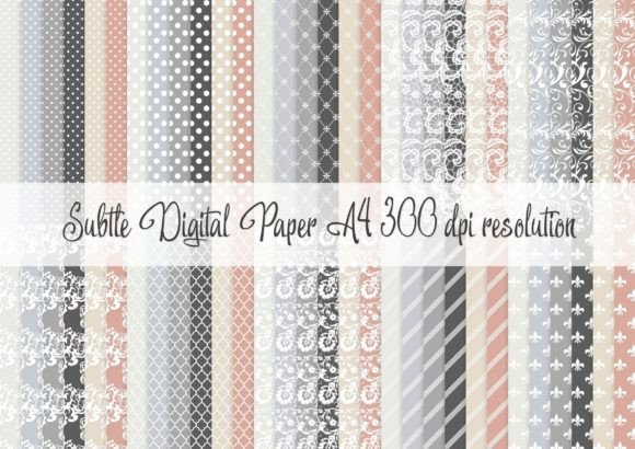 Download Subtle A4 Digital Paper - Subtle Collection