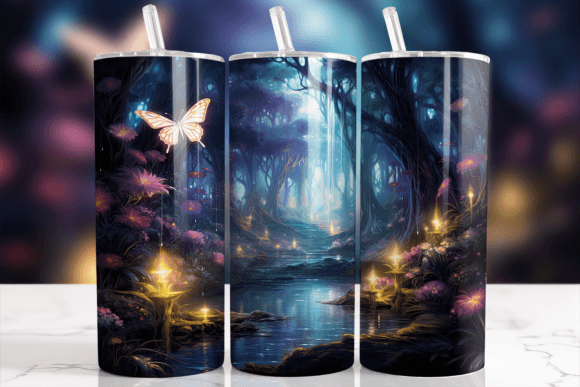 Download Enchanted Forest Butterfly Landscape - Landscape Collection