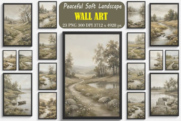 Download Peaceful Soft Landscape Wall Arts - Landscape Collection