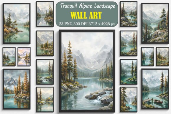 Download Tranquil Alpine Landscape Wall Arts - Landscape Collection