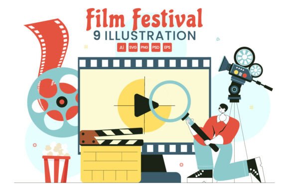 Download 9 Cinematic Film Festival Illustration - Cinematic Collection