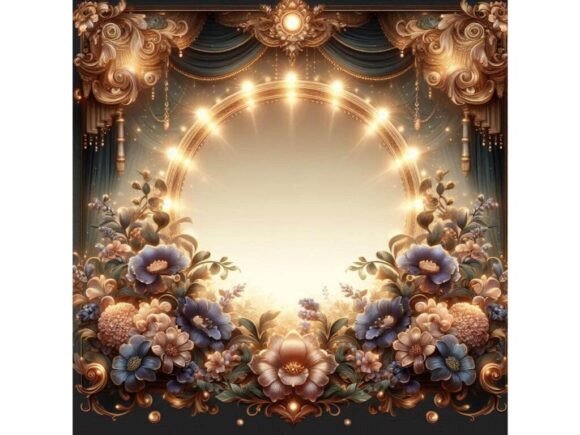Download A Cinematic Floral Border with Dramatic - Cinematic Collection